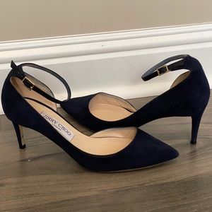 Jimmy Choo - Blue Suede Pumps